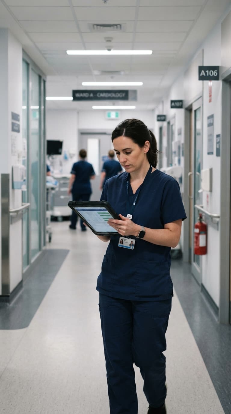 Clinical staff at work